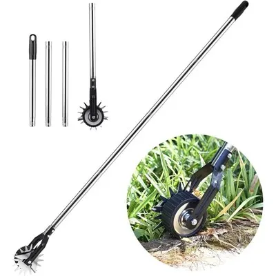 Cortadora de grama rotativa com rodas manuais